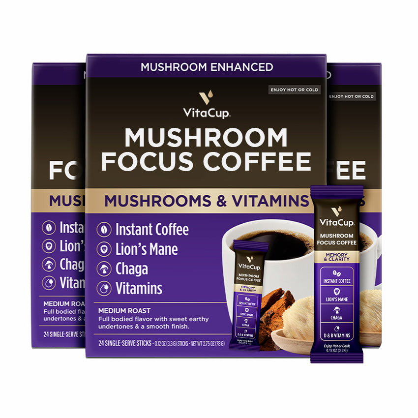 Focus Mushroom Coffee Instant Packets