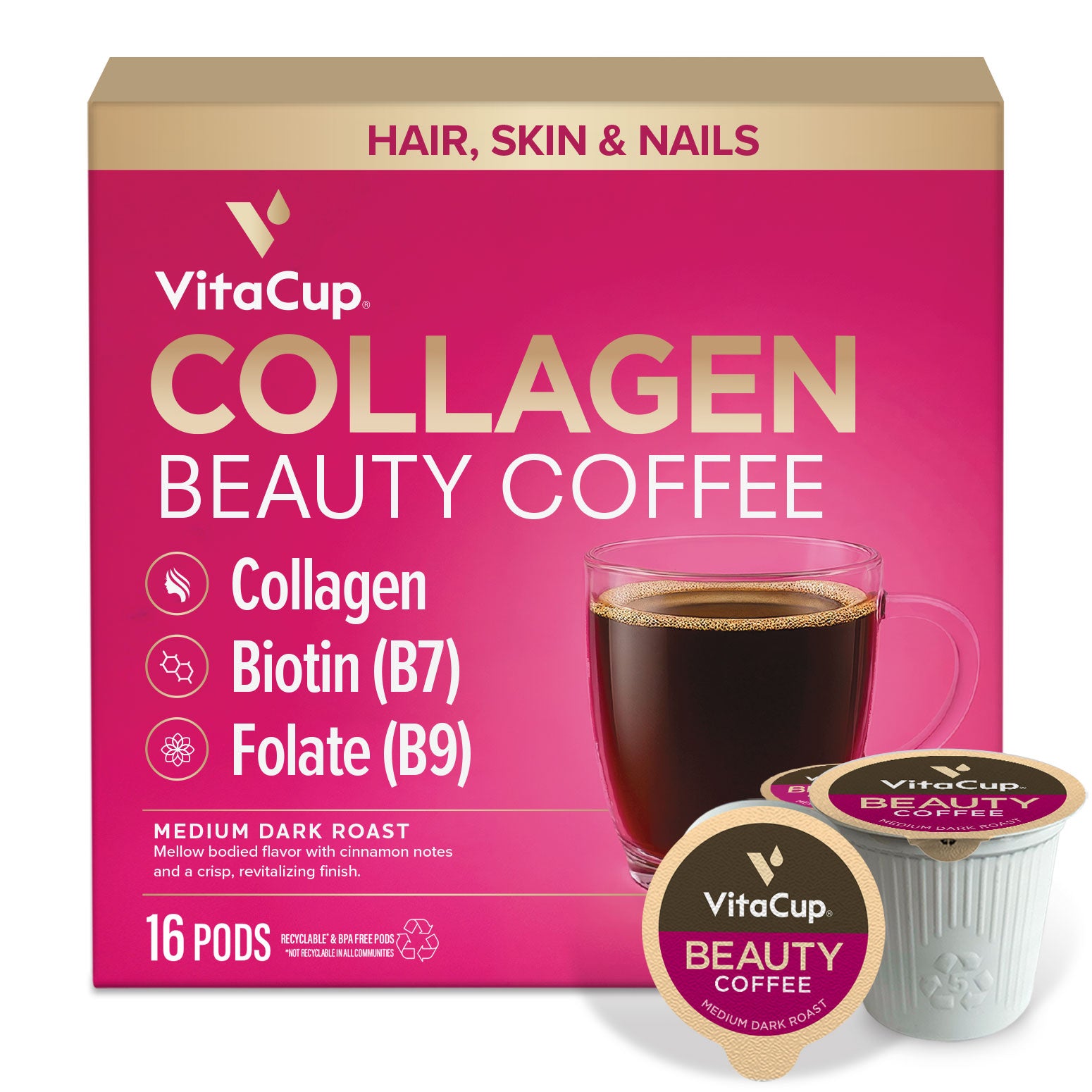 cheap coffee k cups online Buy Beauty Blend Coffee Infused with Collagen, Biotin, Cinnamon & Vitamins  Online