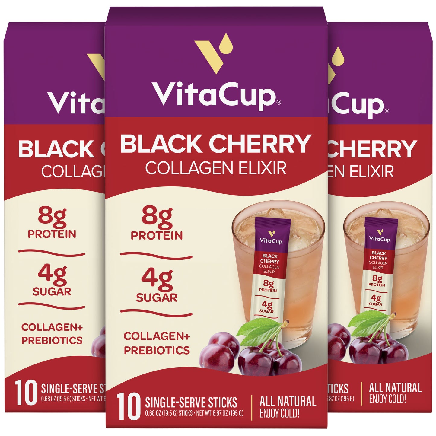 Black Cherry Collagen Elixir Instant Sticks