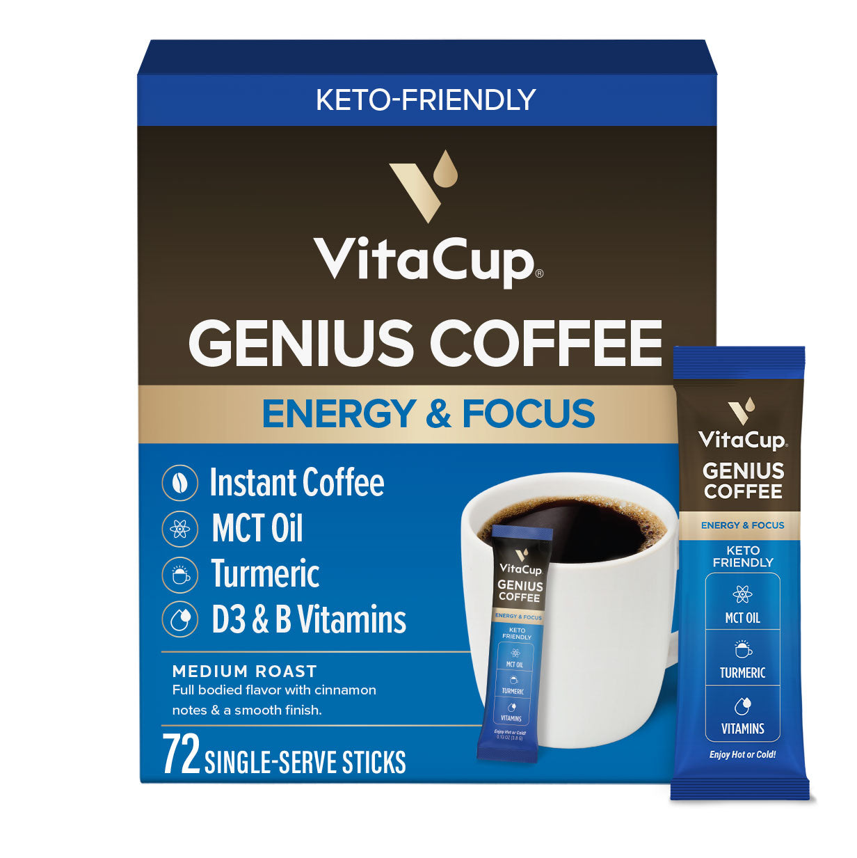Genius Coffee Instant Sticks