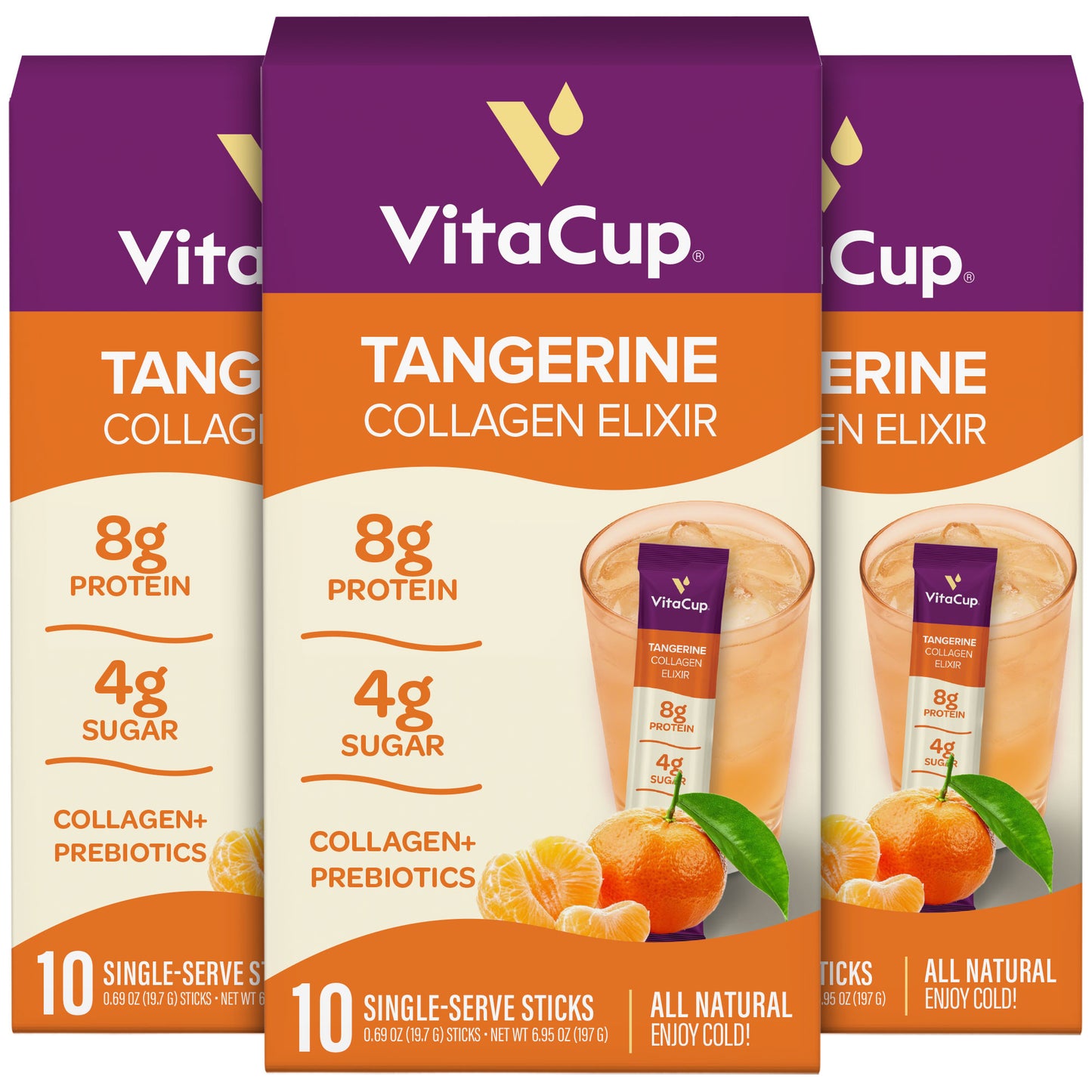 Tangerine Collagen Elixir Instant Sticks