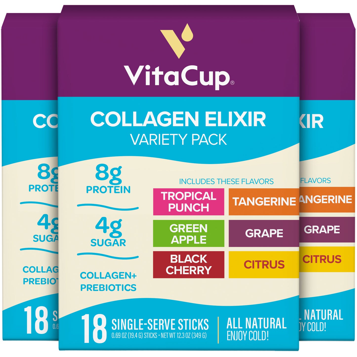 Variety Pack Collagen Elixir Instant Sticks
