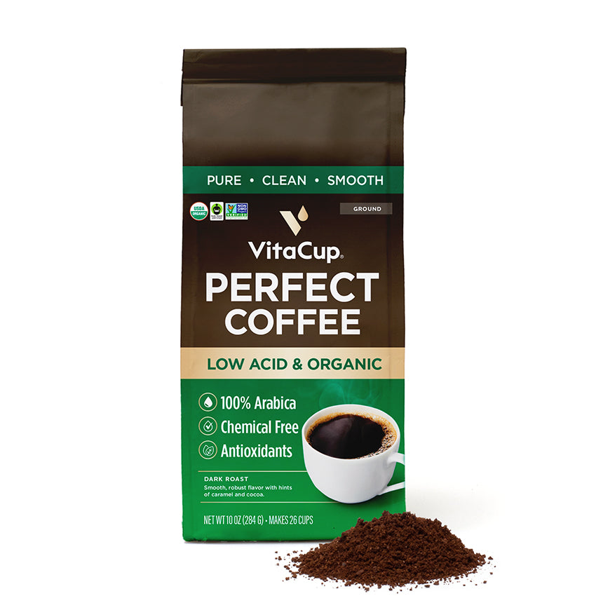 Perfect Low Acid Ground Coffee VitaCup