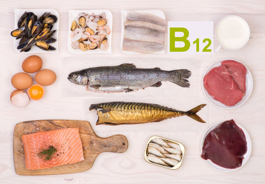 B12 comes from sources like fish, eggs, yogurt and now VitaCup.