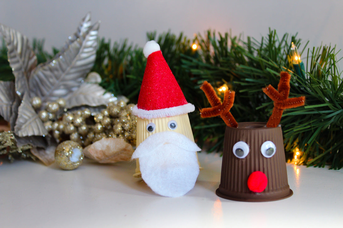 DIY Christmas Ornaments with Empty Coffee Pods