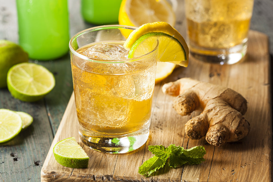 [Recipe] Sparkling Green Tea with Ginger and Lemongrass