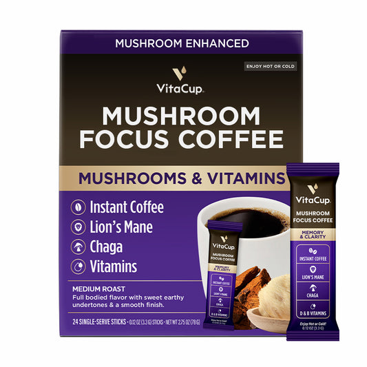 Focus Mushroom Coffee Instant Packets