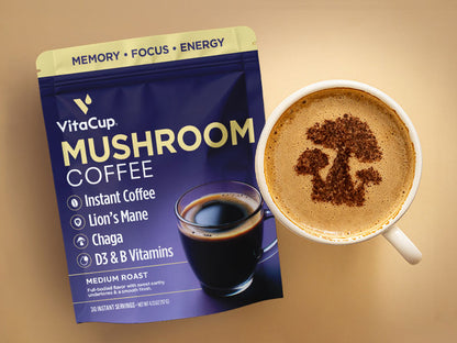 Cuppa Salted Caramel Mushroom Coffee with Adaptogens Cuppa Salted Caramel Mushroom Coffee with Adaptogens