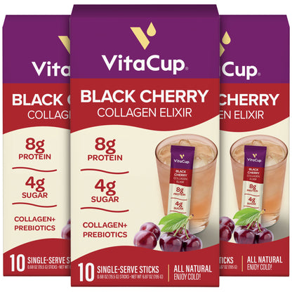 Black Cherry Collagen Elixir Instant Sticks