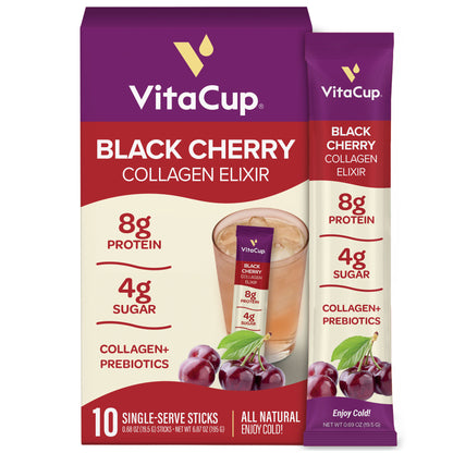 Black Cherry Collagen Elixir Instant Sticks