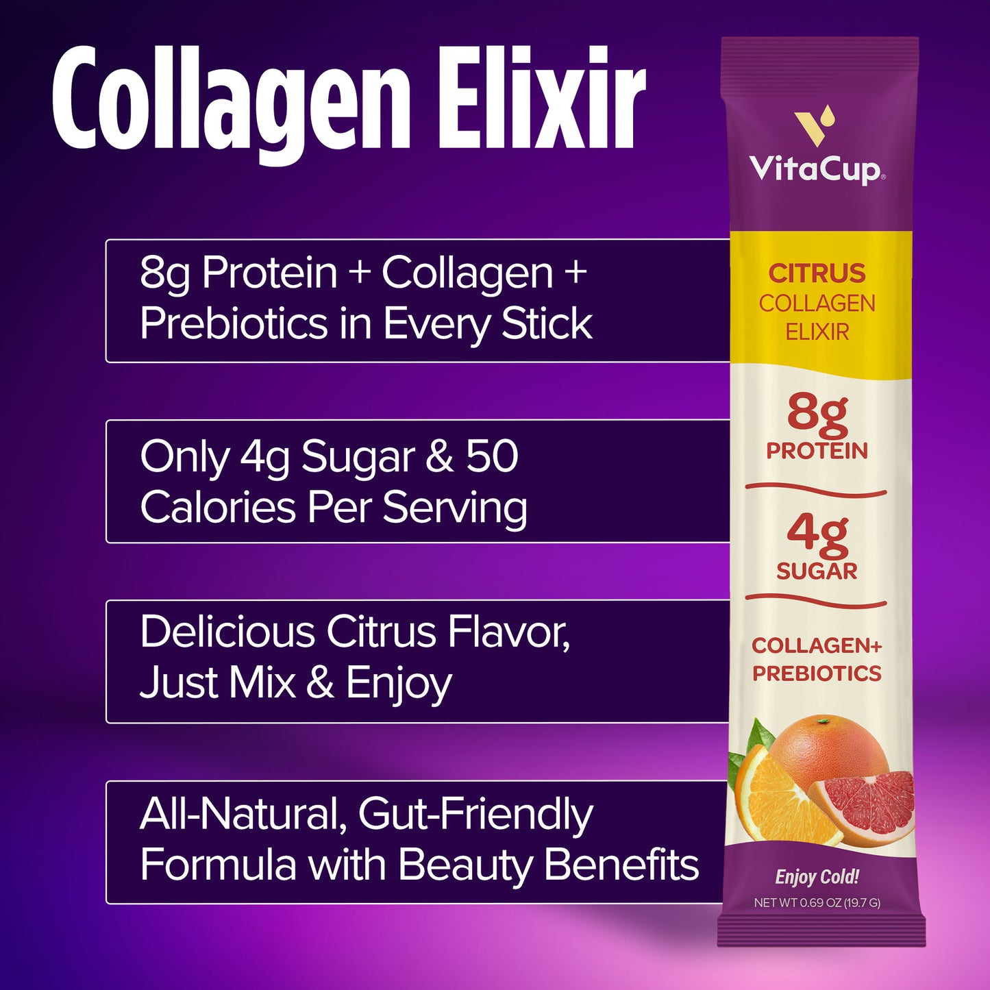 Citrus Collagen Elixir Instant Sticks