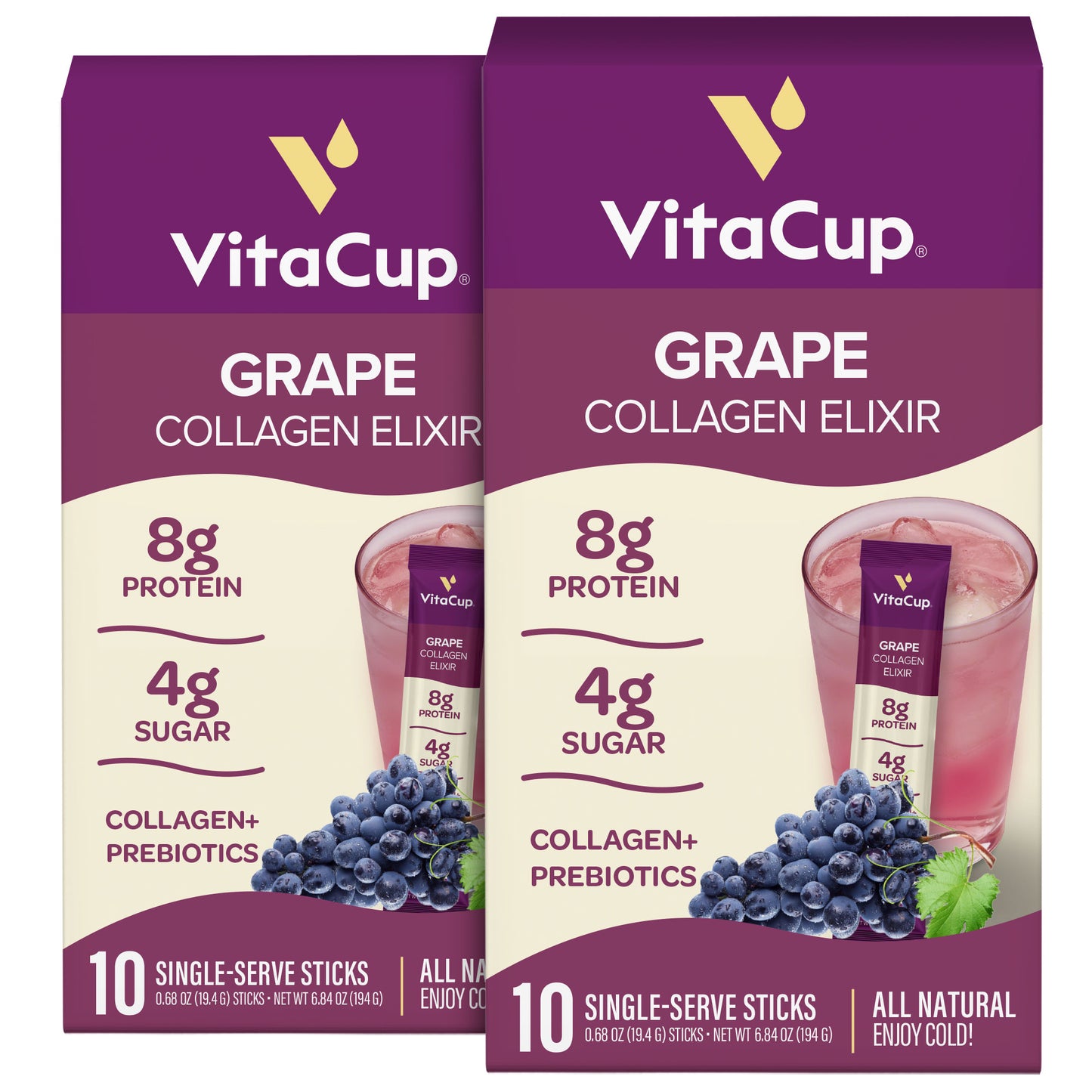 Grape Collagen Elixir Instant Sticks