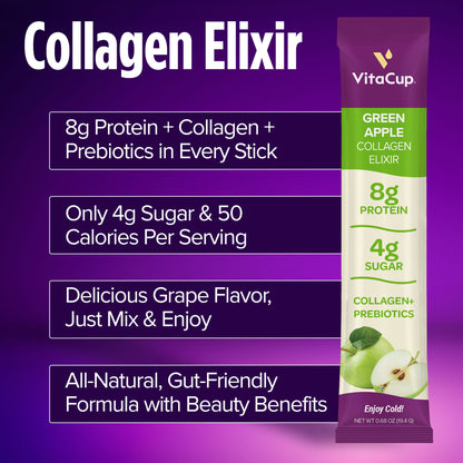 Grape Collagen Elixir Instant Sticks