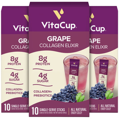 Grape Collagen Elixir Instant Sticks