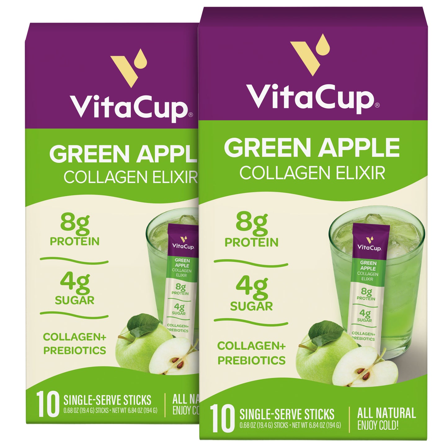 Apple Collagen Elixir Instant Sticks