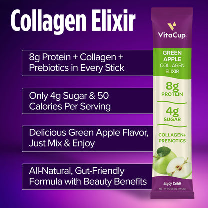 Apple Collagen Elixir Instant Sticks
