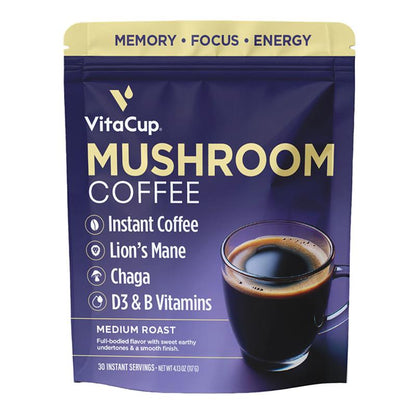 Mushroom Focus Coffee Instant Bulk Bag