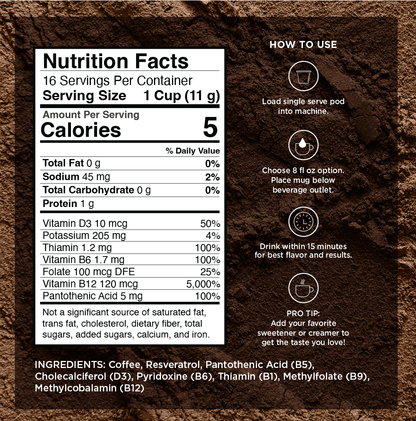 Energy Light Roast Coffee Pods