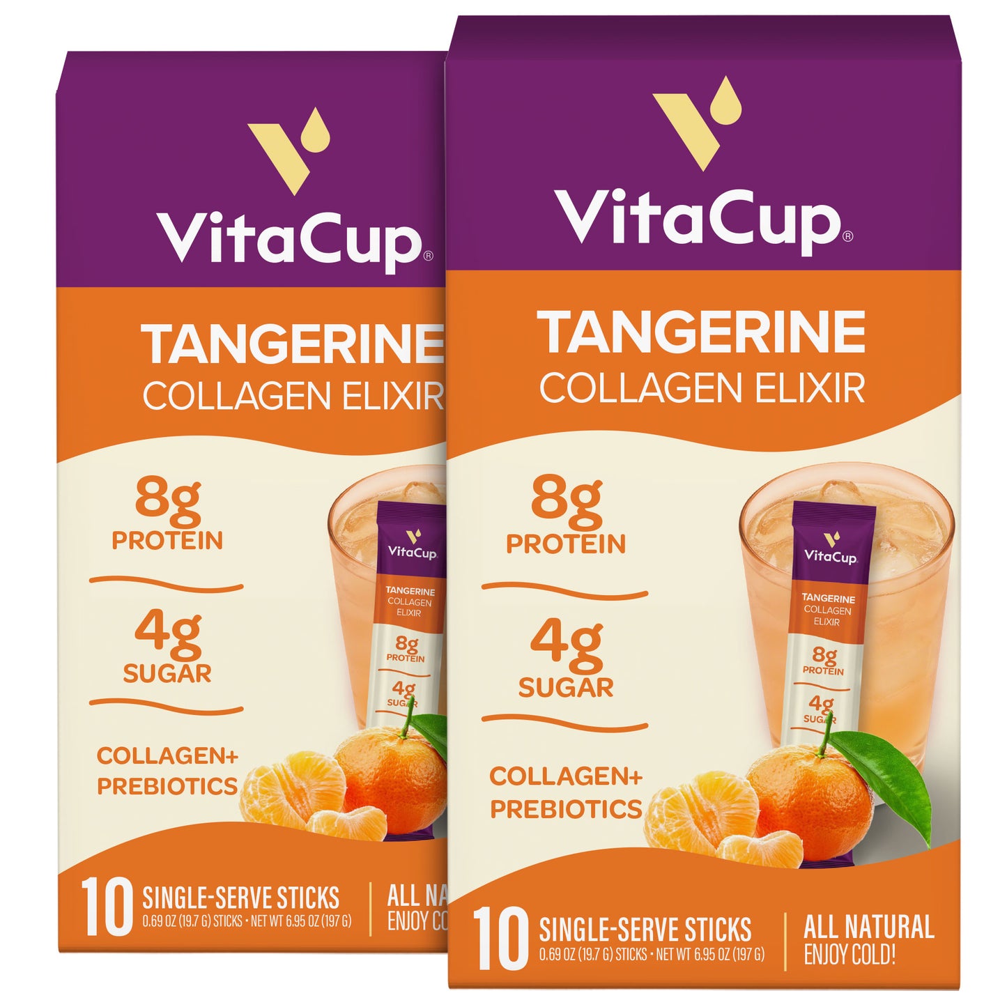 Tangerine Collagen Elixir Instant Sticks