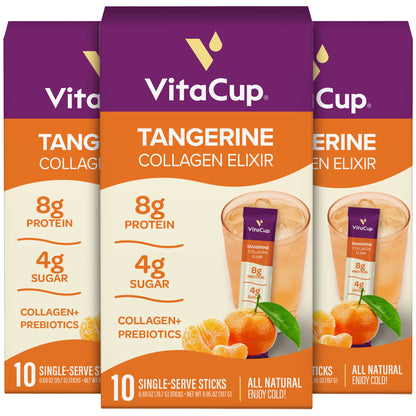 Tangerine Collagen Elixir Instant Sticks