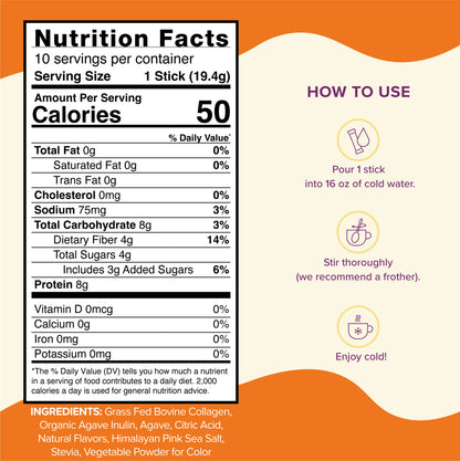 Tangerine Collagen Elixir Instant Sticks