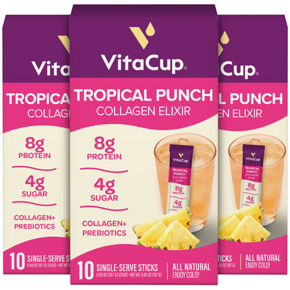 Tropical Punch Collagen Elixir Instant Sticks