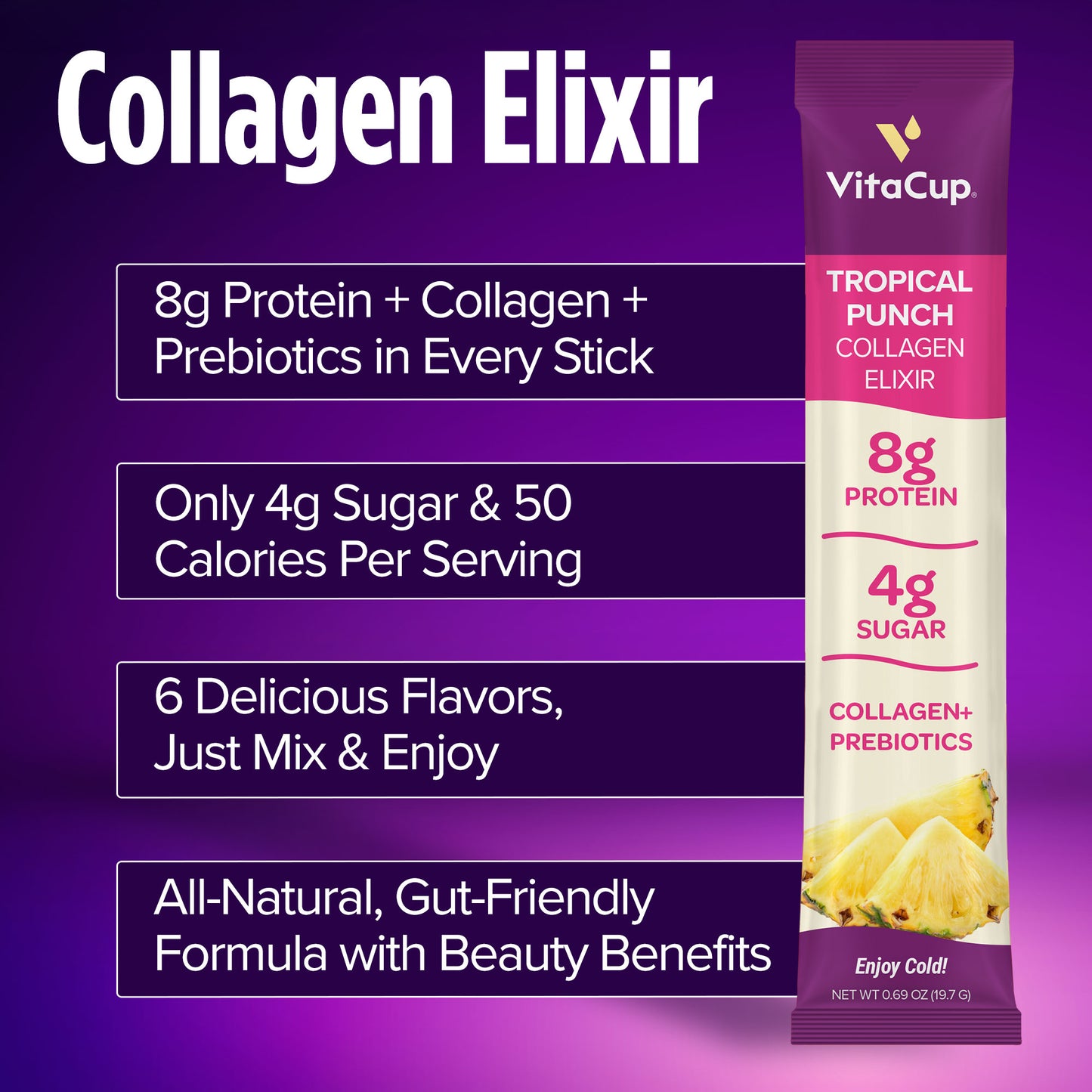 Variety Pack Collagen Elixir Instant Sticks