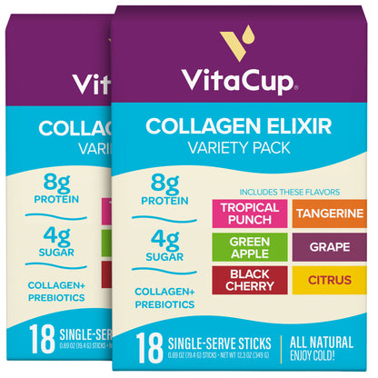 Variety Pack Collagen Elixir Instant Sticks