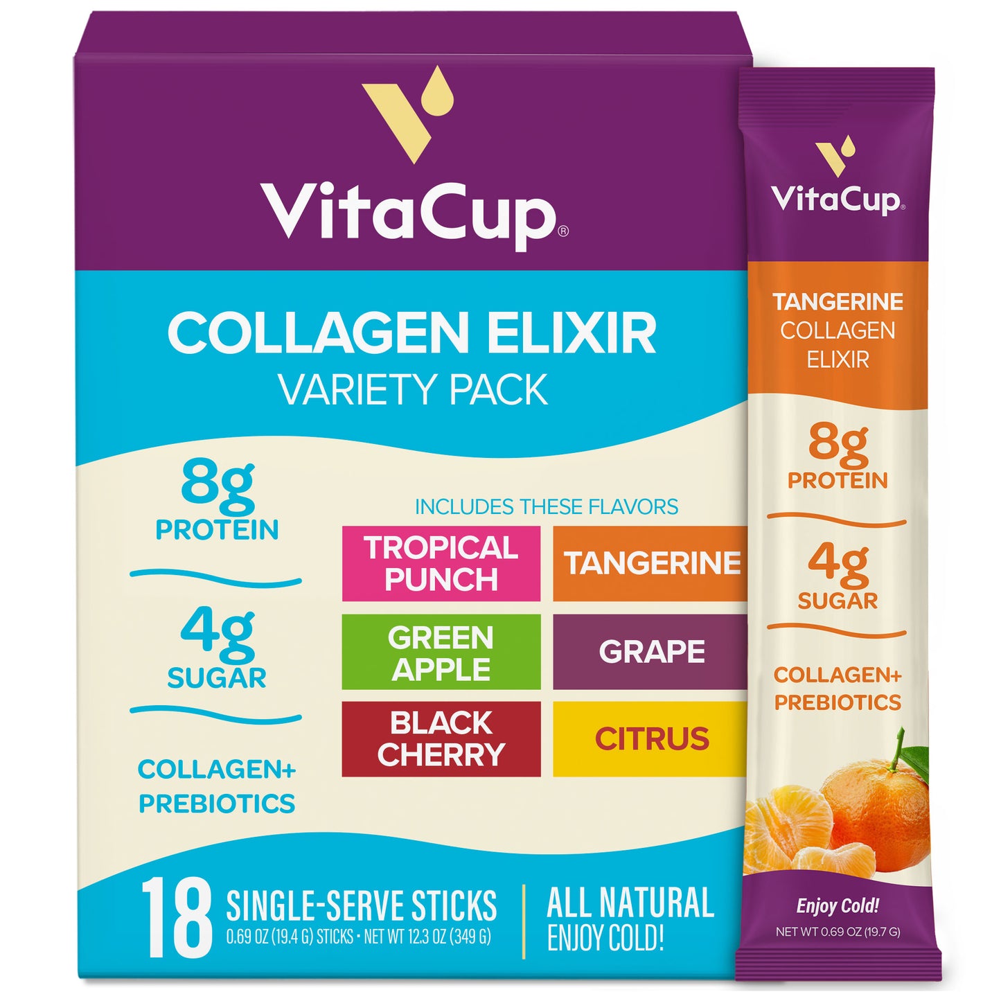 Variety Pack Collagen Elixir Instant Sticks