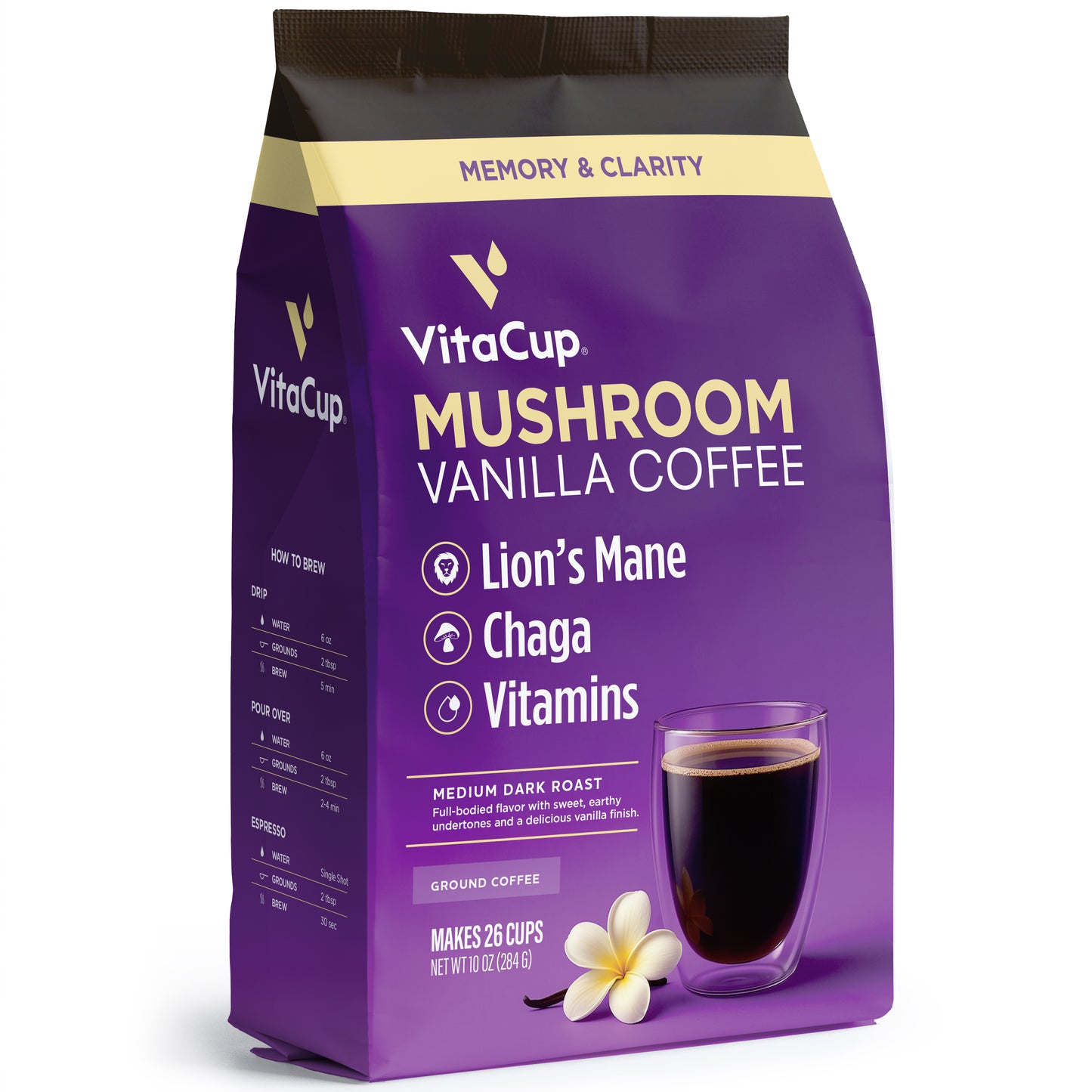 Vanilla Mushroom Ground Coffee