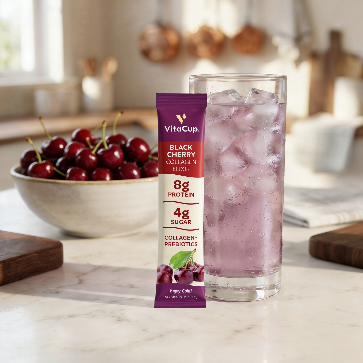 Black Cherry Collagen Elixir Instant Sticks