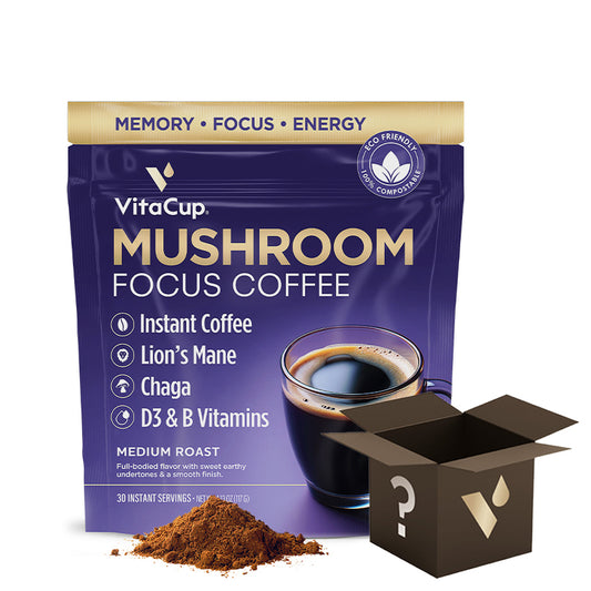 Mushroom Focus Coffee Instant Bulk Bag + 2 FREE Gifts!
