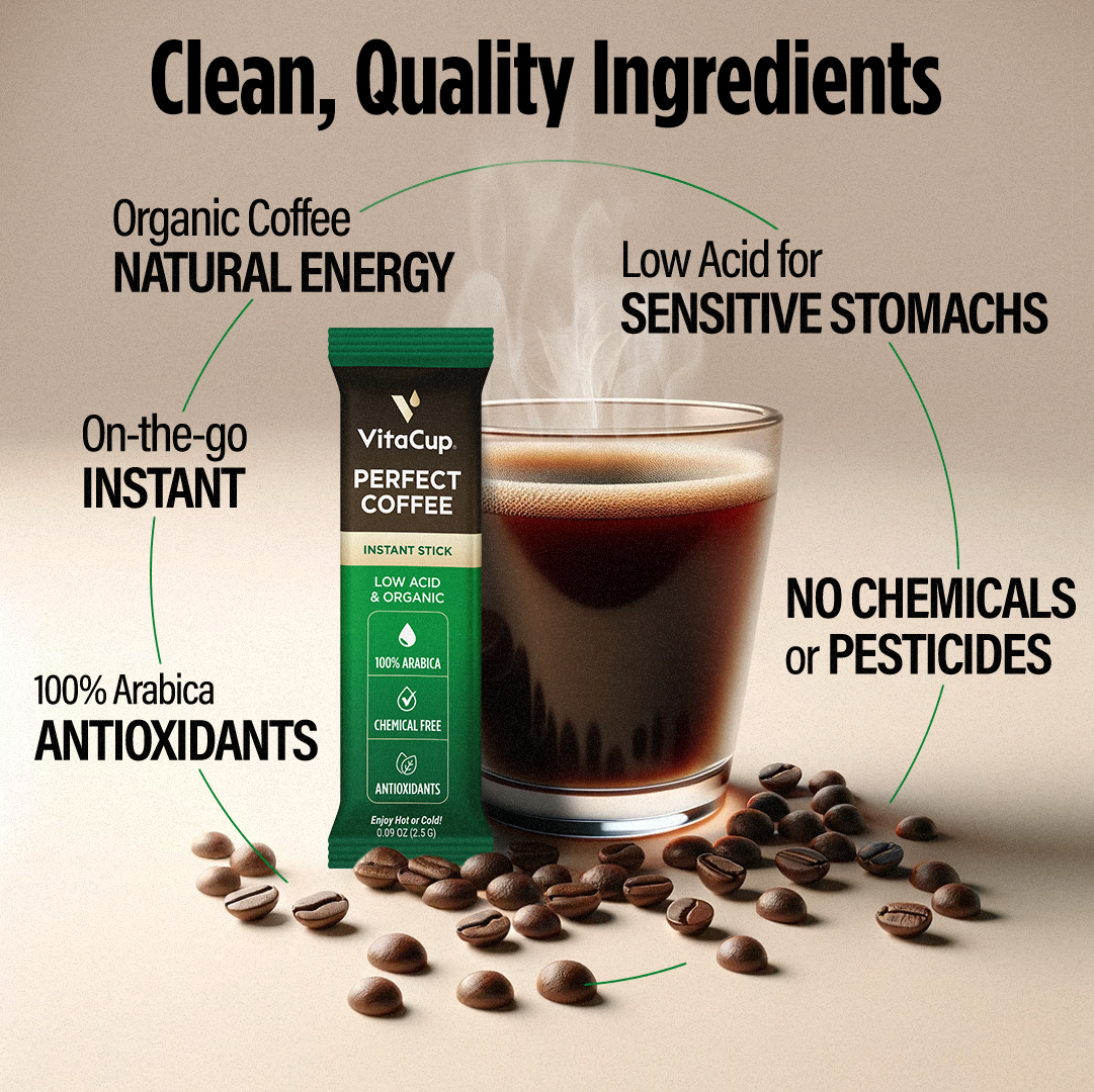 Perfect Low Acid Coffee Instant Sticks
