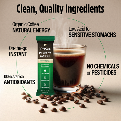 Perfect Low Acid Coffee Instant Sticks