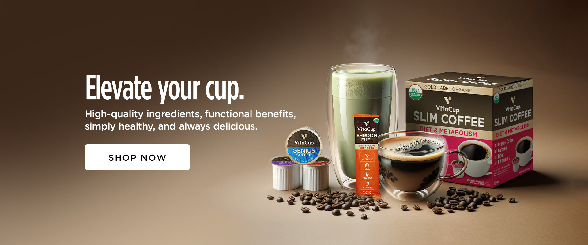 Slim Blend Infused Coffee + Garcinia & Panax Ginseng: Buy Online at  Discountes Price - Vitacup – VitaCup