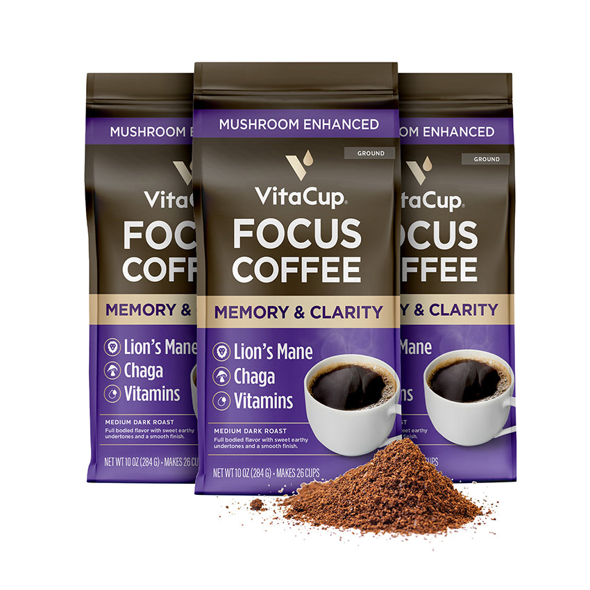 VitaCup Focus Mushroom Ground Coffee
