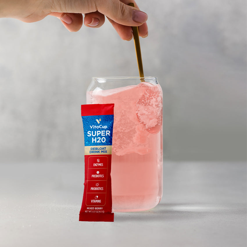 Super H2O Debloat Drink Mix | Mixed Berry