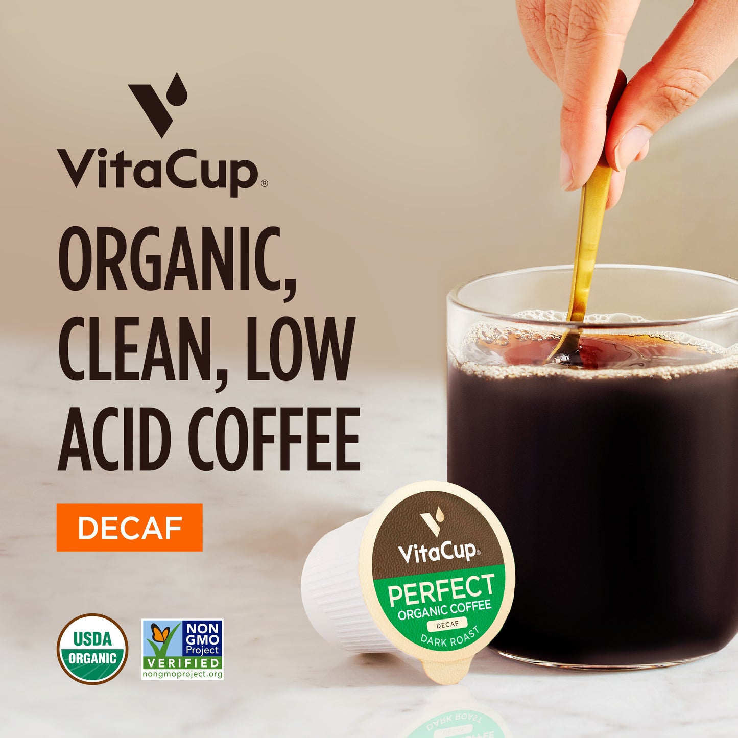 Perfect Decaf Low Acid Coffee Pods